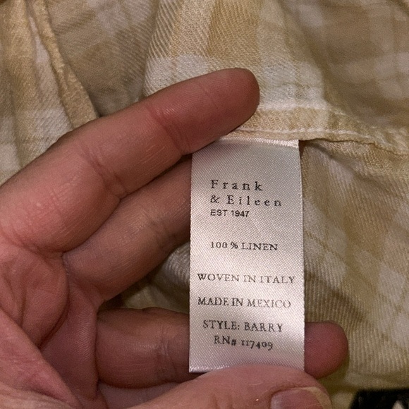 Frank and Eileen Barry Linen button-down top M - Picture 5 of 6
